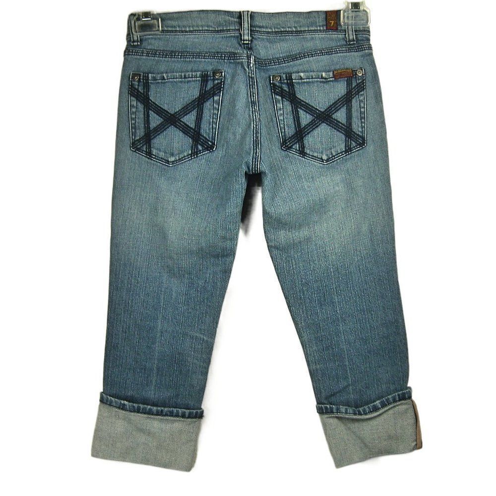 7 For All Mankind Mia Cropped Jeans - Picture 2 of 7